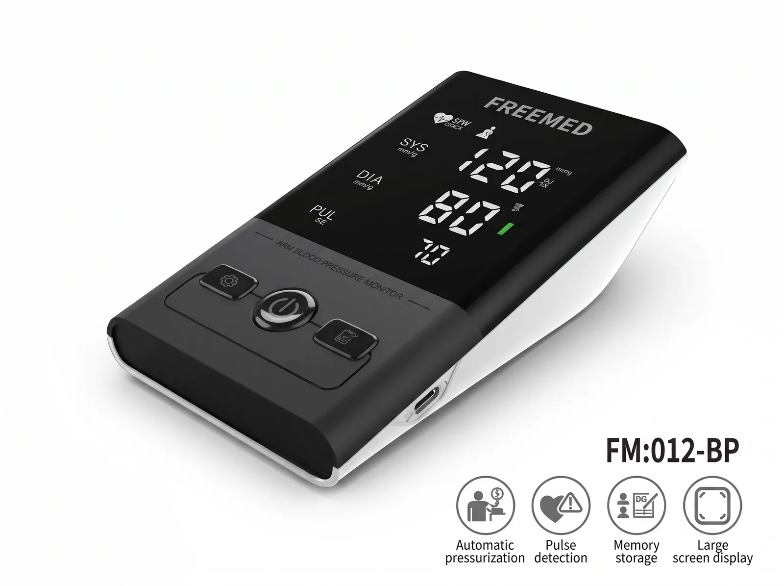 مقياس ضغط ذراع علوي مع ذاكرة ومنفذ USB Type-C