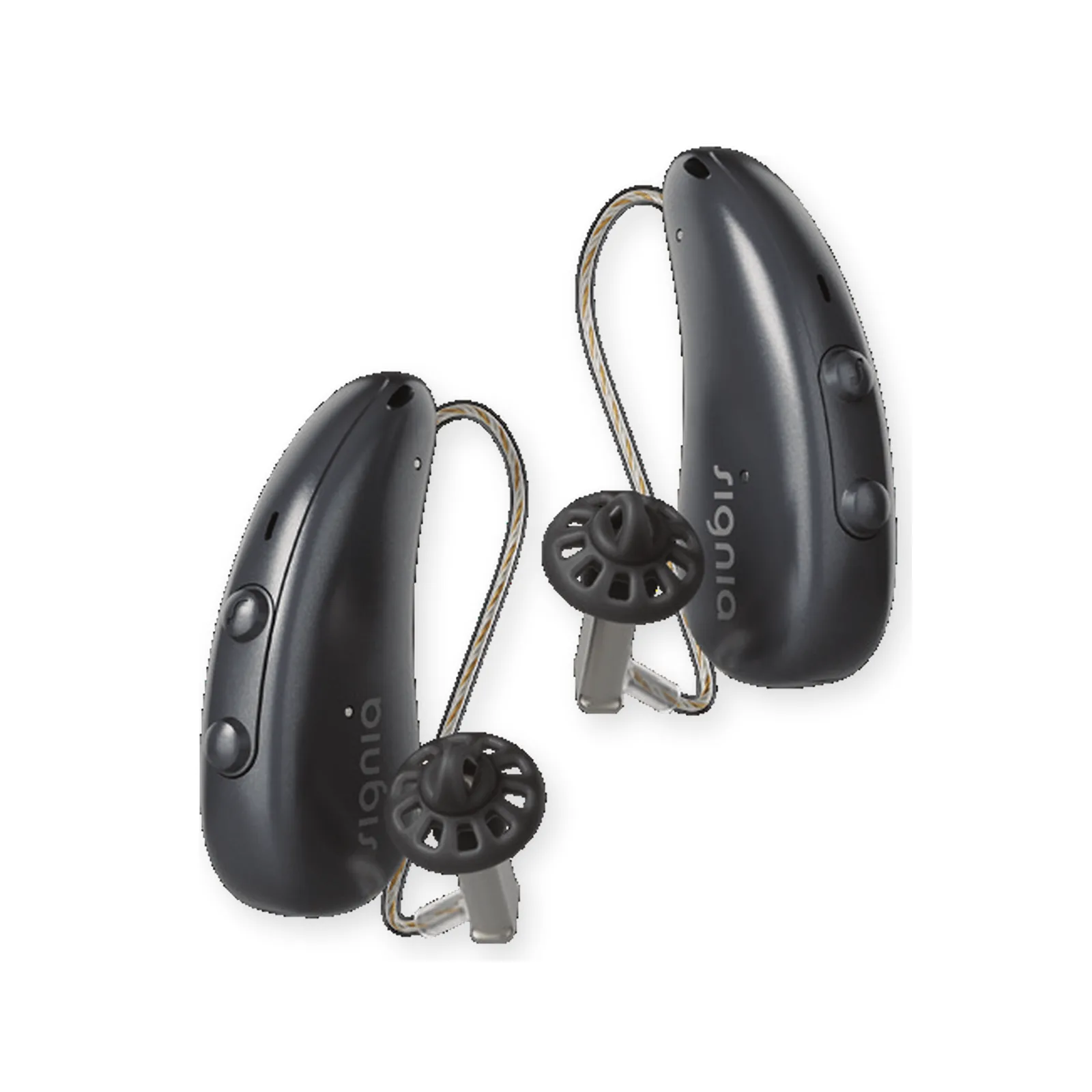سماعتا Signia Pure Charge&Go T IX بتصميم RIC مع T-coil وبطارية قابلة لإعادة الشحن
